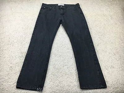 Ecko Unltd Jeans Mens 36x32 Black Pants Denim Cotton Gothic Hipster Emo Skate • $14.44