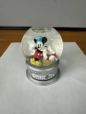 Mickey Mouse Sailor Water Globe By Disney  3 1/4   Tall • $12.14