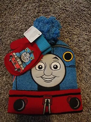 £11.46 • Buy Toddler Thomas The Tank Engine Winter Hat & Mittens Set, New!