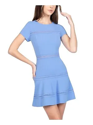 B DARLIN Womens Short Sleeve Jewel Neck Short Fit + Flare Dress • $5.94