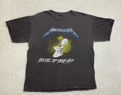 VTG 1994 METALLICA T Shirt METAL UP YOUR/ RIDE THE LIGHTNING Mens No Tag 27x22.5 • $127.49