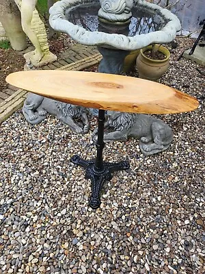 £100 • Buy Heavy Solid Wood Funky Pedestal Table 