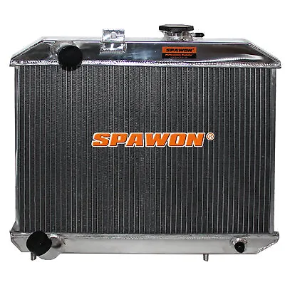 MT SPAWON For Jeep Willys Truck M38 GPW 1941-1952 L4 L6 3Row Aluminum Radiator • $140