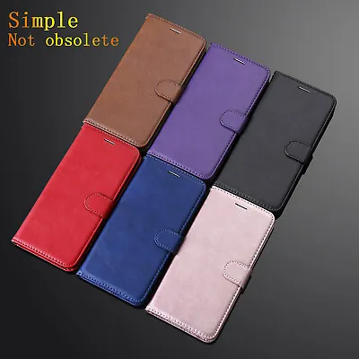 Case For Samsung J4 J6 J7 J5 J8 J3 Retro PU Leather Flip Wallet Case Phone Cover • $13.74