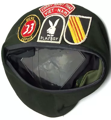 C14 Special Forces Theater Made Green Beret Souvenir Beret Great Patches • $550