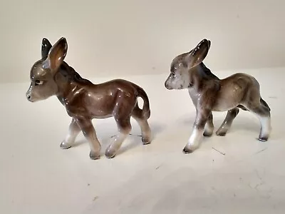 Realistic Victoria Ceramics Grey Donkey Burro Salt Pepper Shaker Set S&p Japan • $9.99