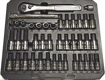 Craftsman 42 Piece 1/4 And 3/8-inch Drive Bit And Torx Bit Socket Wrench Set • $69.66