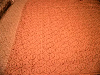 Vintage Cabin Craft Peach Bedspread Fabric 18 X 24 • $12.50