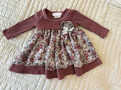 Bonnie Baby Knit Floral Dress (Matilda Jane Vibes)-size 3-6 Months • $8.99