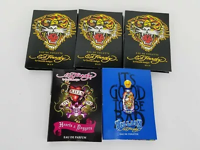 Lot Of 5 Ed Hardy Samples Hearts & Daggers Ed Hardy Villain • $12.99