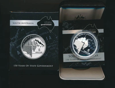 $59.99 • Buy Australia: 2007 $5 South Australia Silver 1.167oz State Government Proof