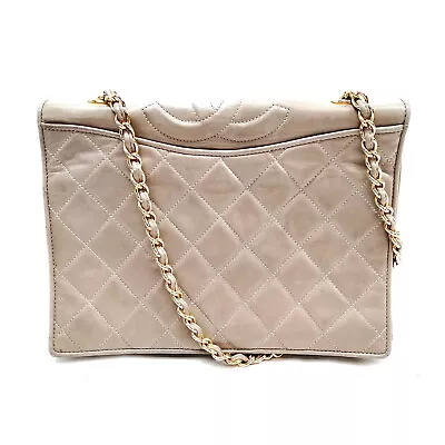 Chanel Shoulder Bag  Gray Lamb Skin 3548120 • $326