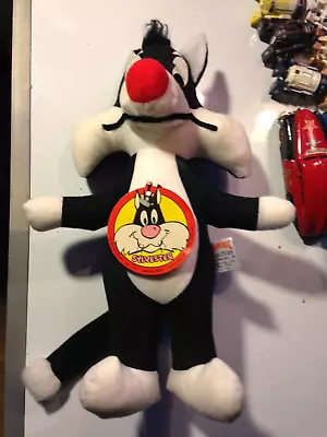 Sylvester The Cat 1971 Plush Stuffed Animal Toy Warner Bros. 16” WITH TAG • $9.99