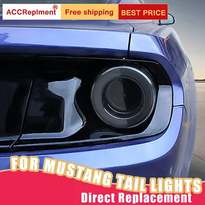 For Ford Mustang GT LED Tail Lights Assembly Dark / Red LED Rear Lamps 2015-2019 • $772