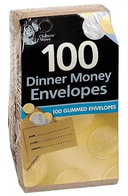 Pack Of 100 Dinner Money Envelopes • £7.79