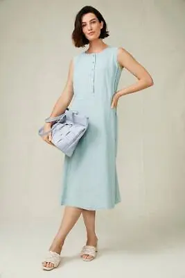 $38.80 • Buy Grace Hill Linen Blend Dress Womens Clothing  Dresses Shift