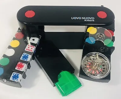 Mini Roulette Wheel Uovo Nuovo Travel Board Game Poker Chips Dice Casino Italian • $34.98