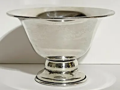 Gonzalo Moreno Sterling Silver Pedestal Bowl 236 Grams Mexico 1940s • $250