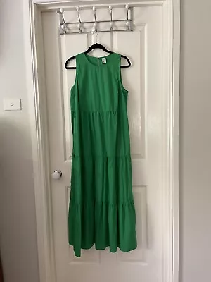 Anko Green Cotton Tiered Maxi Dress Size 12 • $42.75