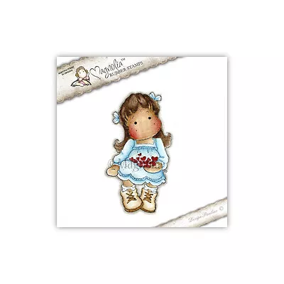 Magnolia Cling Rubber Stamp Tilda With Christmas Hearts NEW • $4