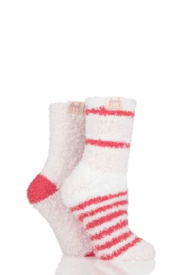 £9.99 • Buy Ladies 2 Pair Elle Fluffy And Cosy Blissful Bed Time Socks