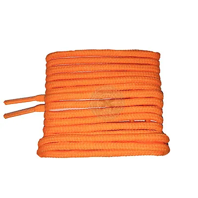 Mr Lacy Roundies - Bright Orange Round Shoelaces (130cm Length | 4mm Width) • £4.99