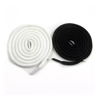 6mm ROUND SHOE LACES 70cm - 180cm *2 COLOURS* TRAINERS BOOTS REPLACEMENT PAIR • £2.49