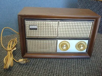 Vintage Philco P-884-124 Vacuum Tube Wood Radio WORKING • $39