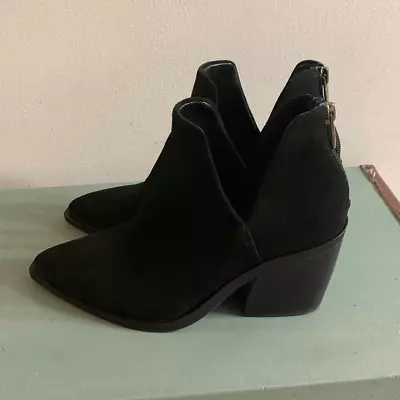 Vince Camuto Black Ankle Boots Bibestie Heel Ankle Bootie Black Suede • $50
