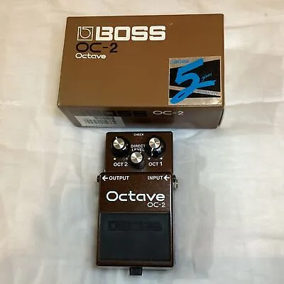 Vintage Boss OC-2 Octave Guitar Effect Pedal Brown & Black W/Box (Untested) • $160