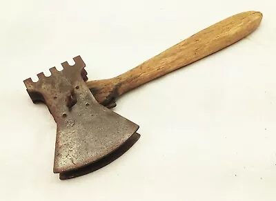 Vtg Meat Axe Hatchet Tenderizer Bone Steak Mallet Food Hammer Kitchen Tool • $12.99