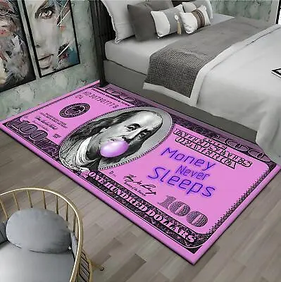 Dollar Money 100 Bill Decorative Carpet Table Bedroom Living Room Mat • $20.89