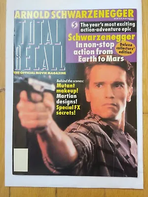 £4.99 • Buy Total Recall The Official Movie Magazine Arnold Schwarzenegger Deluxe Collectors