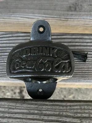 COCA COLA Cast Iron Bar  Wall Mounted Bottle Opener • £6.39