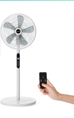 £39.99 • Buy 16'' Pedestal Stand Fan Remote Control 8 Speed 9H Timer 90° OscillationLed 