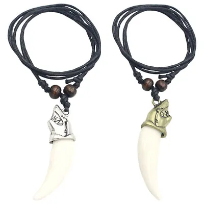 Shark Tooth Necklace Set For Men And Women - Cool Beach Jewelry • £4.88