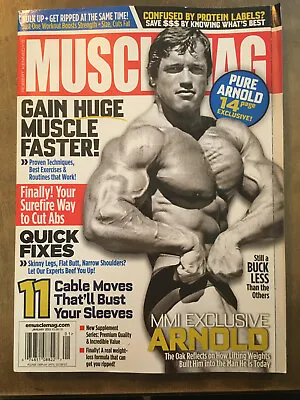 Muscle Mag International Magazine January 2011 Arnold Schwarzenegger Cover • $29.95