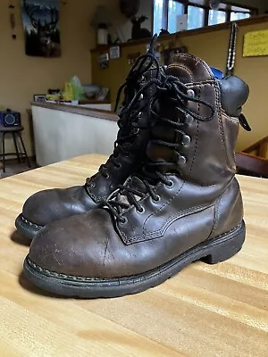 Red Wing Sz 8 D Insulated 10”  Brown Waterproof Work Boots THINSULATE Distressed • $25