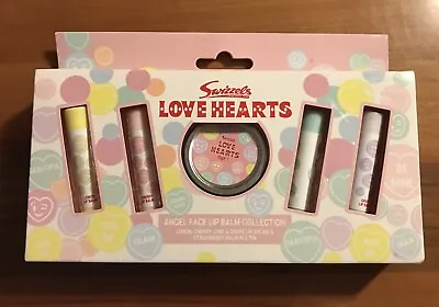 Swizzels Love Hearts Angel Face Lip Balm Collection X 4 & Strawberry Balm In Tin • £9