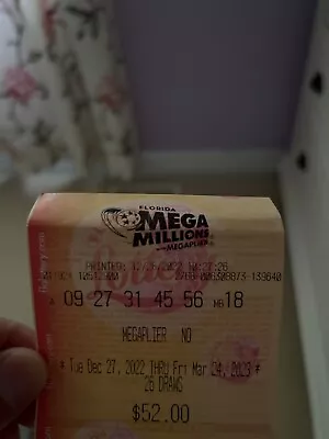 ***A Florida Mega Million Ticket*** • $5