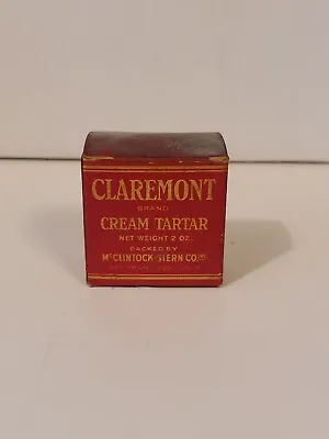 Claremont Brand Vintage Cream Of Tartar Spice Box • $10