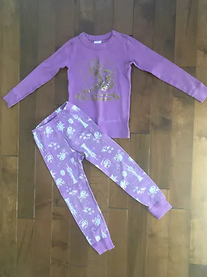 Hanna Andersson Rapunzel Girls Disney Princess Organic Pajamas Long PJs 100 4 • $9.99