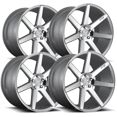 (Set Of 4) Niche M179 Verona 20x9 5x4.5  +35mm Silver Wheels Rims 20  Inch • $1652