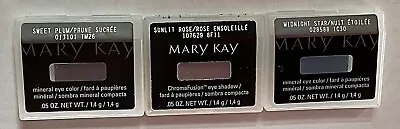 3 X Mary Kay  Eye Shadows ~Sweet Plum ~ Midnight Star~ Sunlit Rose  05oz. • $10.95