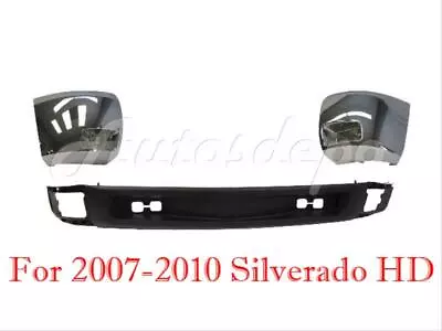 For 07-10 SILVERADO 2500 3500 FRONT AIR DEFLECTOR APRON BUMEPR CAP W/FOG HOLE 3P • $341.45