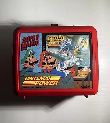 Mario And Luigi 1989 Plastic Lunch Box No Thermos • $25