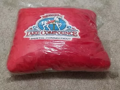 Brand New Hershey Lake Compounce Fuzzy Red Pillow Defunct Amusement Park Prize • $34.95