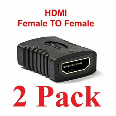 2X HDMI Female To Female Coupler Connector Extender Adapter Cable HDTV 1080P 4K • $1.74