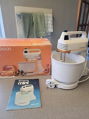 Kenwood Mini A363 Chefette White With Orange Trim Fully Restored/PAT Tested • £55