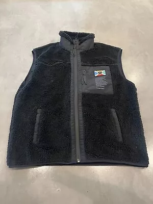 Tomorrowland Unity Sleeveless Teddy Jacket Mens Black Large BRAND NEW WITH TAGS • $1.25